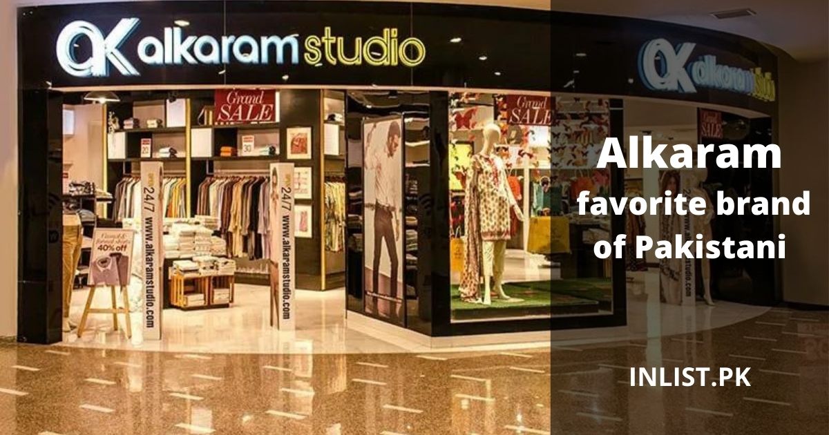 Alkaram favorite brand in Pakistan
