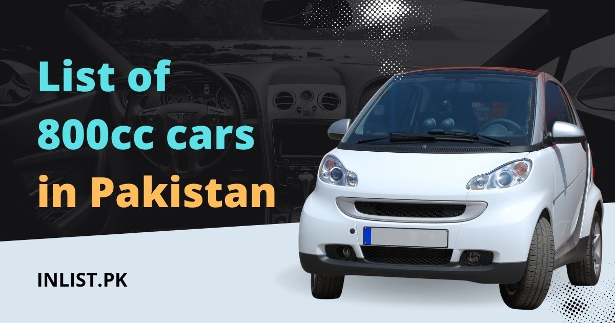 List of 800cc cars in Pakistan 2022
