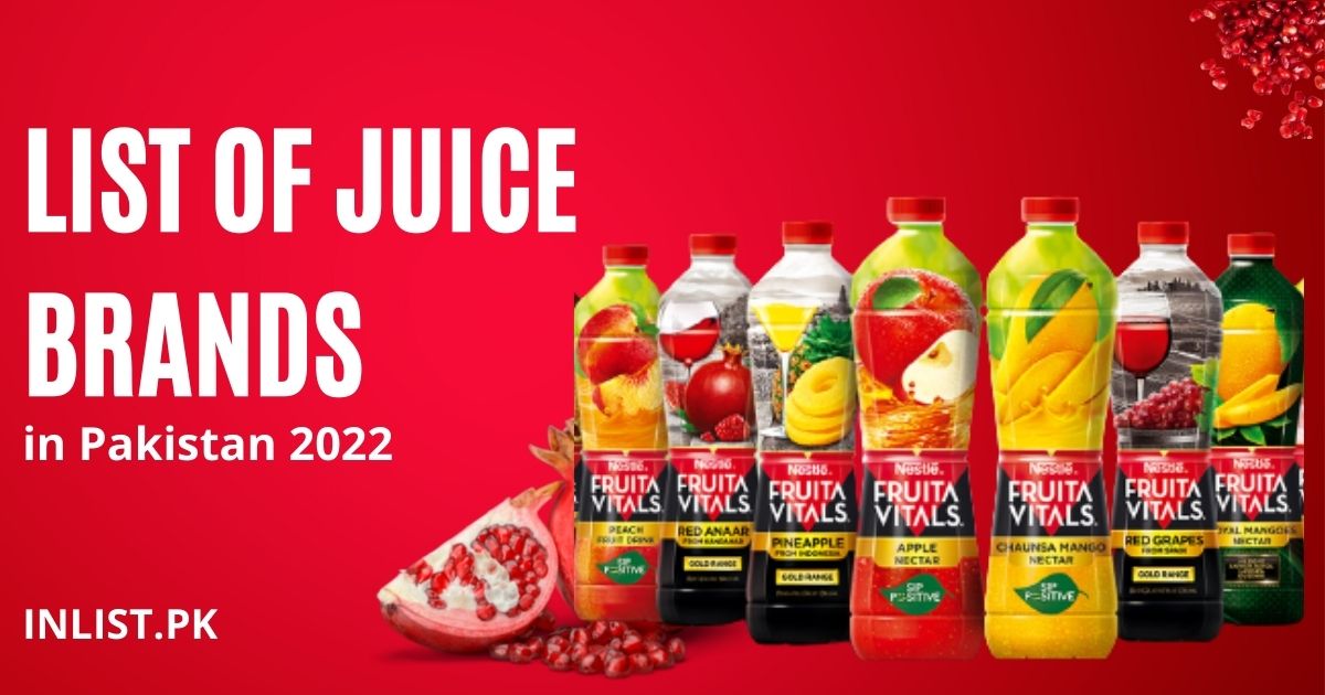 list of juice brands in Pakistan 2022
