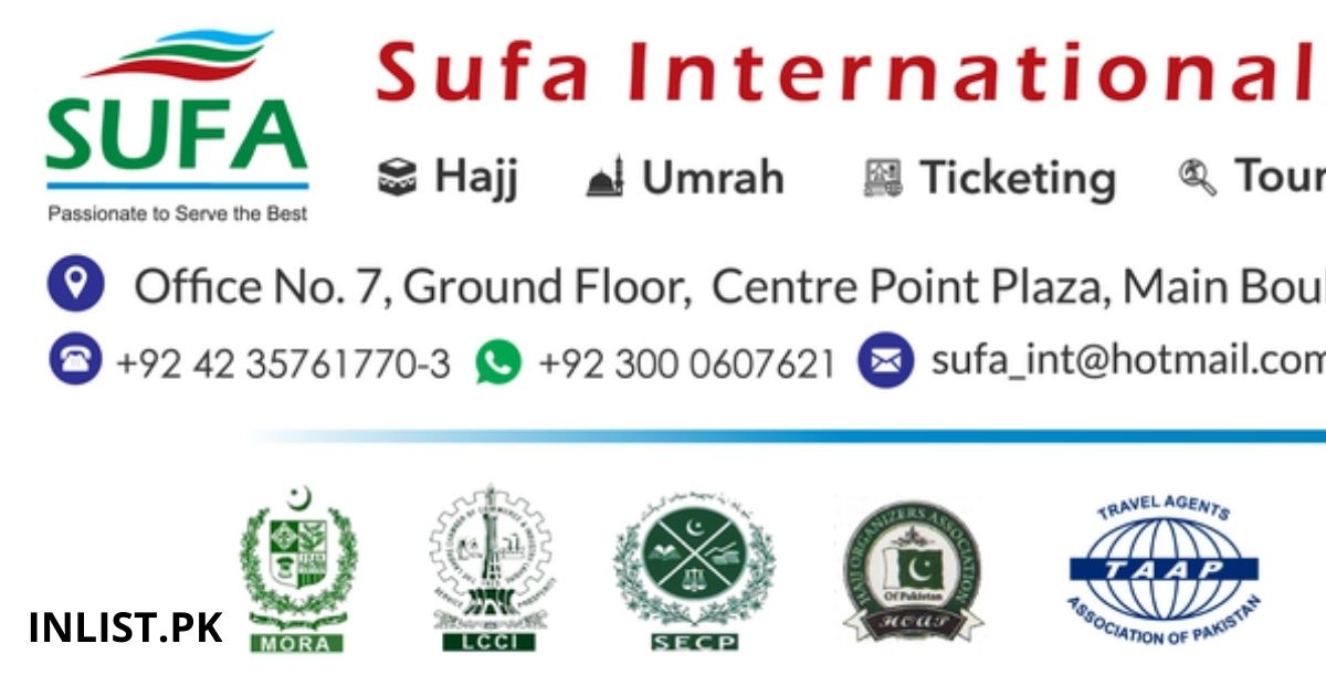 Sufa International Company provides travel and tours.
