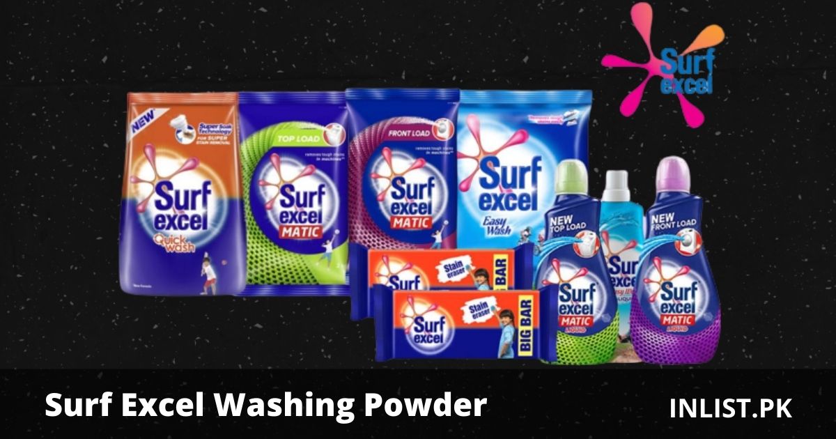 List of Best Washing Powder Brands in Pakistan