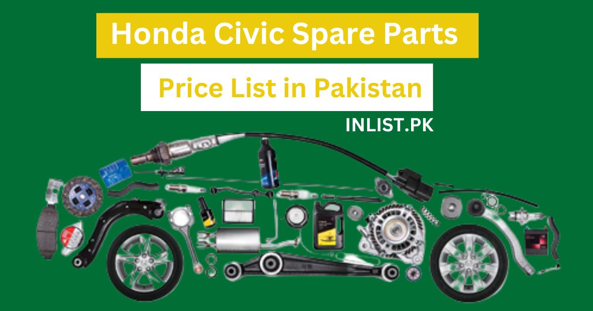 Honda Civic Spare Parts Price List in Pakistan