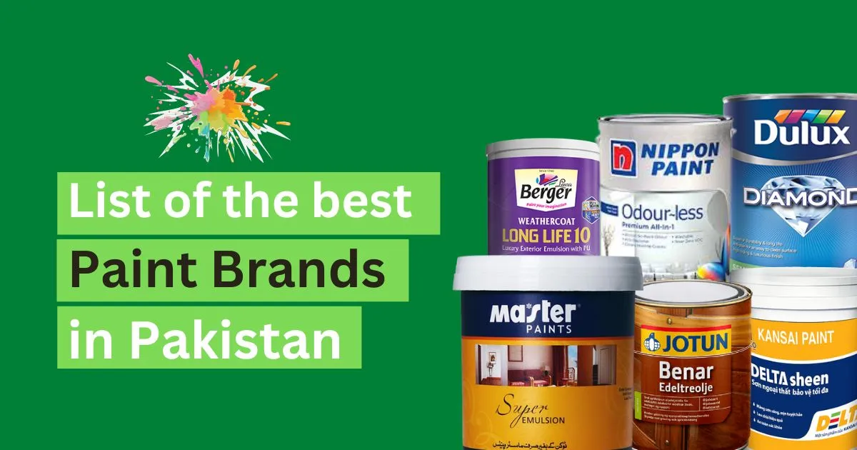 List of best paint brands in Pakistan