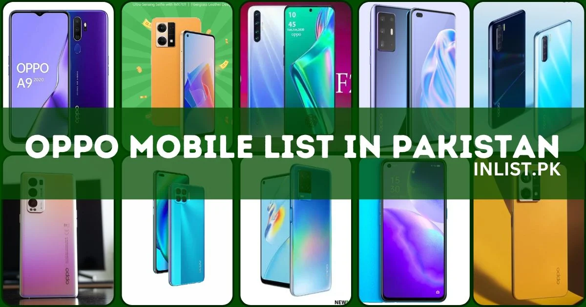 Oppo Mobiles list in Pakistan